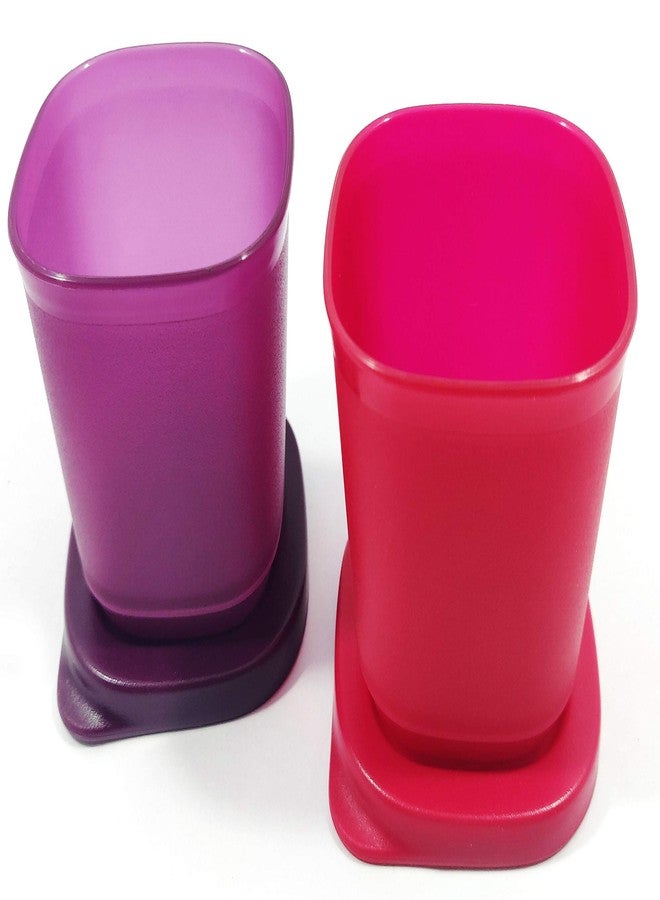 Tupperware Cubix Mini Take Away Plastic Container Set, 110 ml (Set of 2) with Free Handkerchief - Image 3